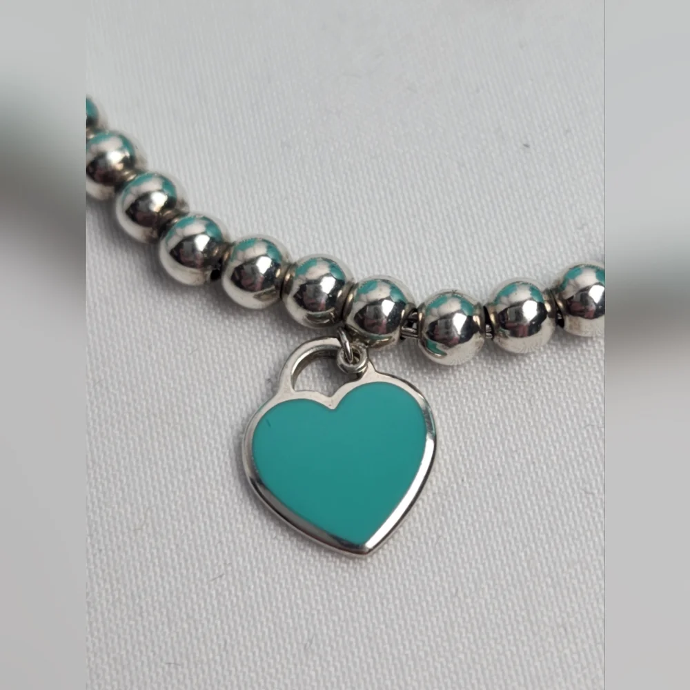 Tiffany Co Return To Tiffany Blue Heart Bracelet - Picture 9 of 14